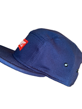 Load image into Gallery viewer, Navy 5 panel hat
