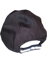 Load image into Gallery viewer, Black (reflective) 5panel polyester hat
