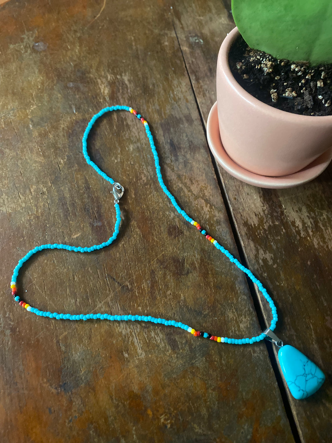 Necklace Turquoise w/Pendant