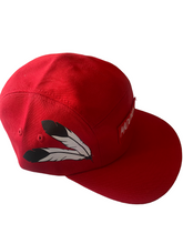 Load image into Gallery viewer, Red 5 panel Moors hat
