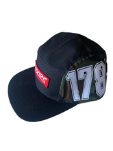 Load image into Gallery viewer, Black/Camo 5 panel Moors hat
