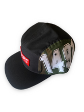 Load image into Gallery viewer, Black/Camo 5 panel Moors hat
